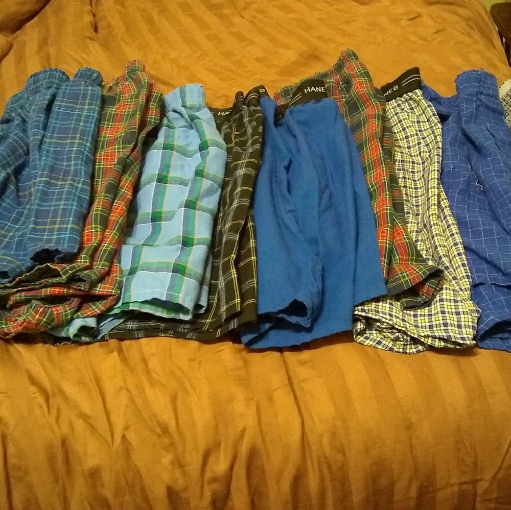 9 pair boys hanes boxers
